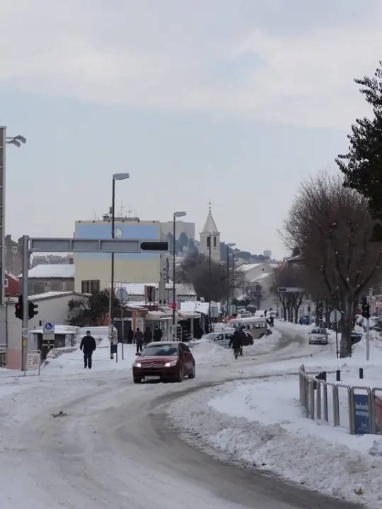 Deset godina od snježnih ciklona: Nakon Gabora snijeg je u Šibenik donio Ismet  