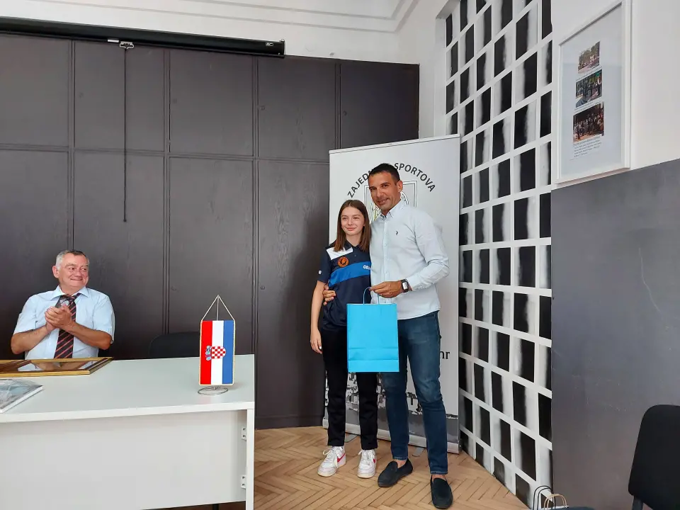 STK Šibenik i predsjednik HSTS Pospiš na prijemu u Zajednici sportova grada Šibenika