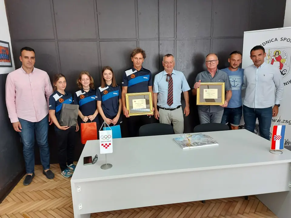 STK Šibenik i predsjednik HSTS Pospiš na prijemu u Zajednici sportova grada Šibenika