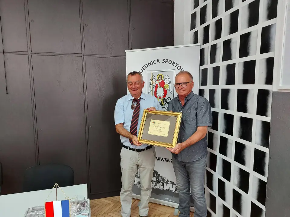 STK Šibenik i predsjednik HSTS Pospiš na prijemu u Zajednici sportova grada Šibenika