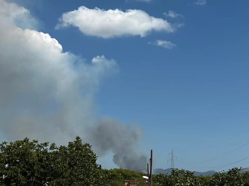 U tijeku sanacija požarišta u Vrpolju: Na terenu 60 vatrogasaca i 21 vozilo