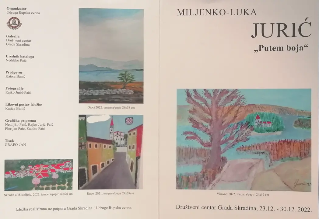 'Putem boja' Miljenka-Luke Jurića u Društvenom centru u Skradinu