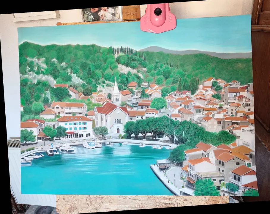 Iva je život u Zagrebu zamijenila onim u Zatonu, a 'fureštoj črčkalici' on je danas glavni motiv na slikama