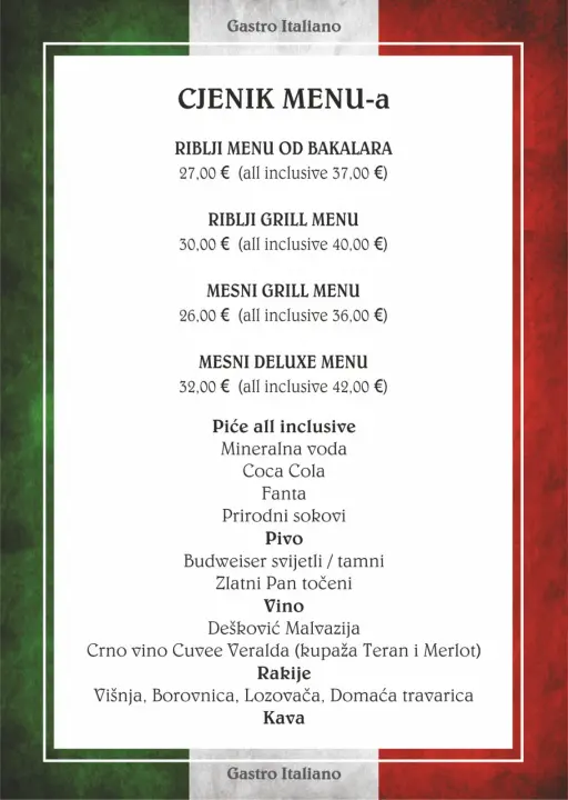 Organizirajte domjenak u restoranu Gastro Italiano! 