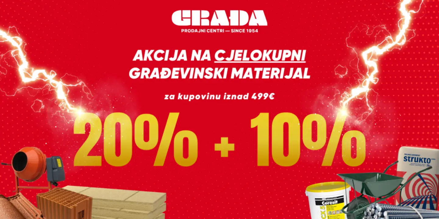 S Građinim popustima do novog građevinskog booma! 