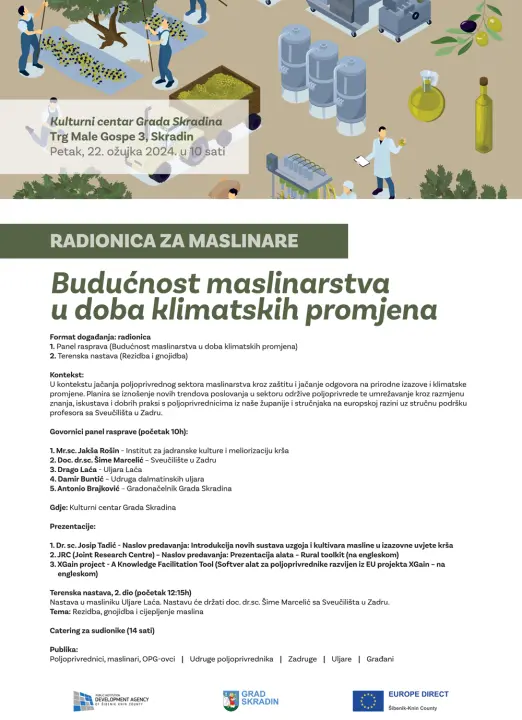 Ne propustite odličnu radionicu o budućnosti maslinarstva!