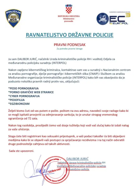 Jeste li dobili ovaj mail? Ne nasjedajte, u pitanju je prevara 