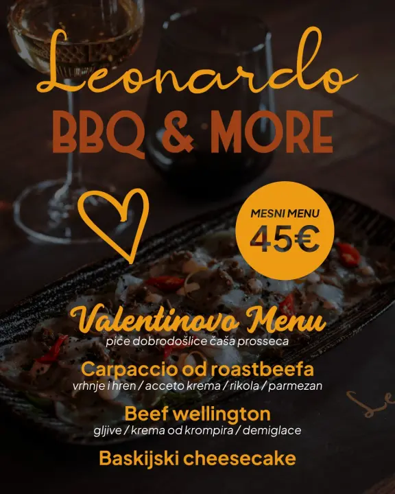 FOTO Leonardo BBQ & More ima odličnu ponudu za Valentinovo!