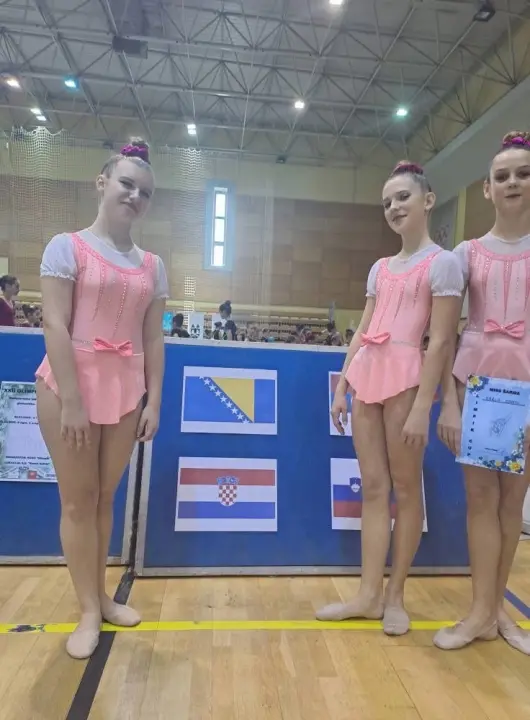 FOTO: Zlatni trio šibenskih ritmičarki na međunarodnom natjecanju 'Olimpik Cup'