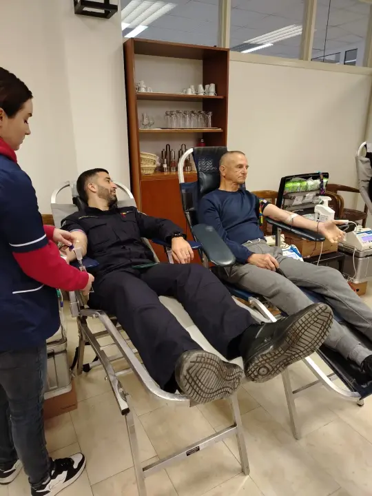 Policijski službenici ponovo pokazali humanost u današnjoj akciji darivanja krvi