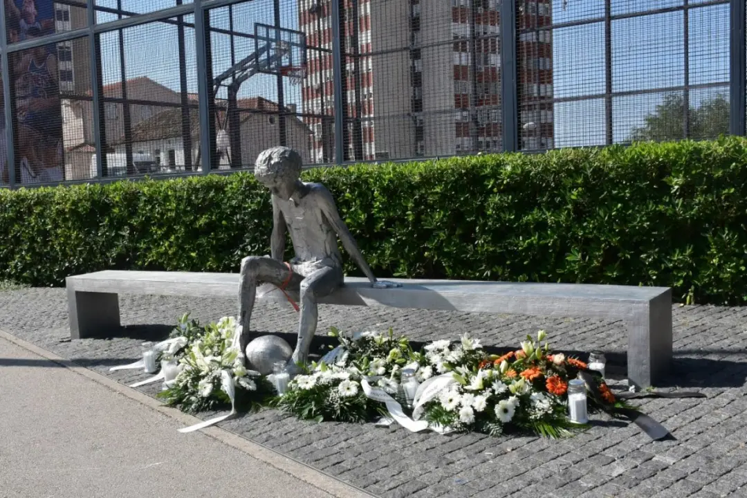 Župan Rakić položio cvijeće kod spomenika Draženu Petroviću i Draženovog koša